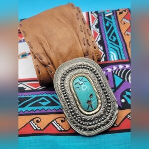 Vintage Handmade Leather Western Belt